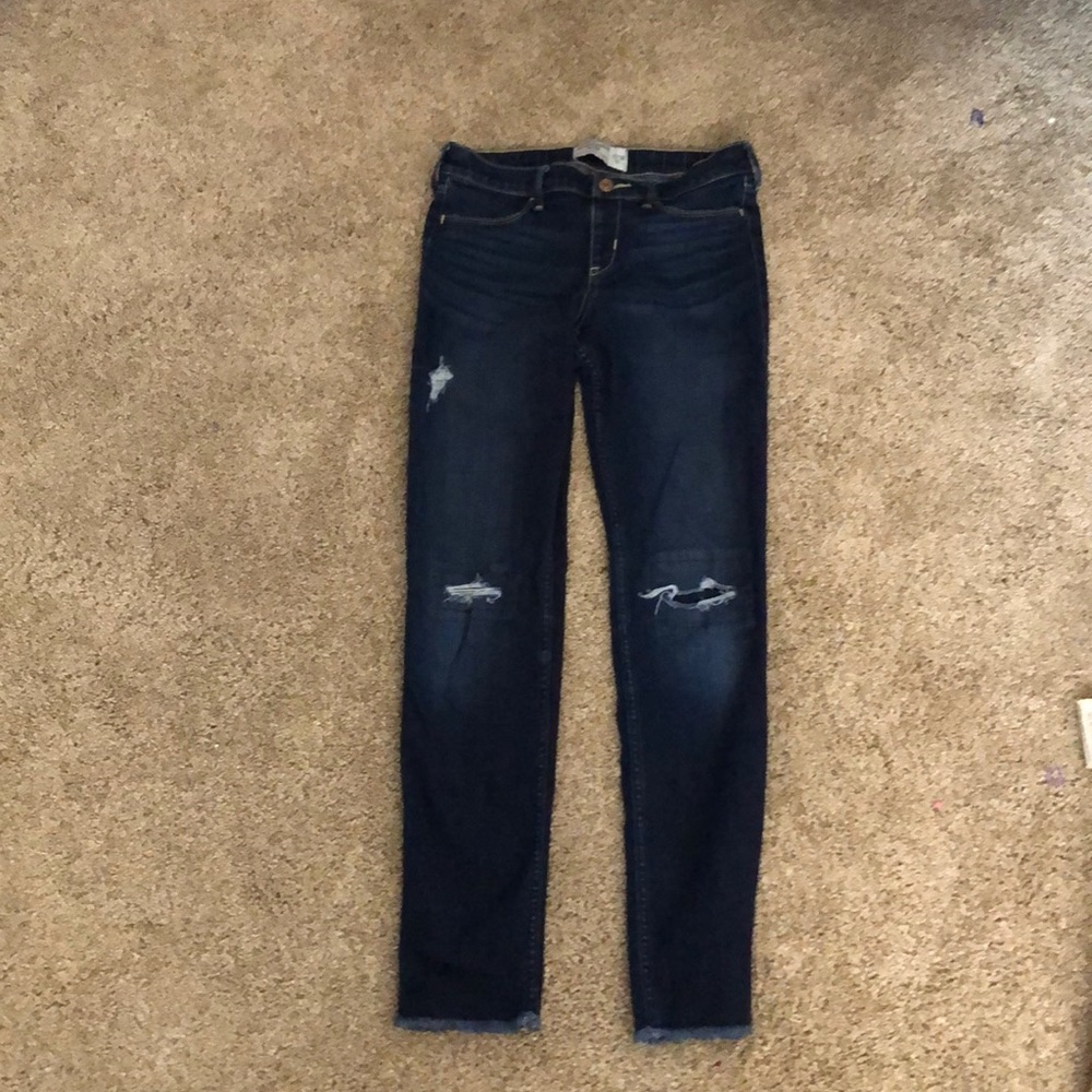 Abercrombie kids ripped jeans